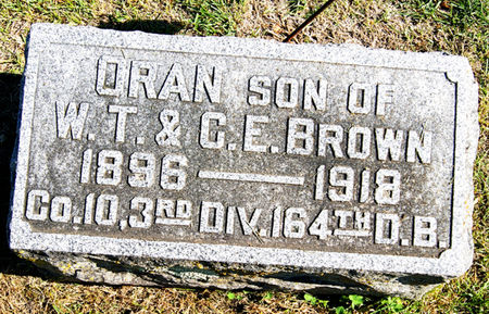 BROWN, ORAN A. - Taylor County, Iowa | ORAN A. BROWN 