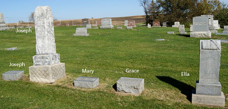 BRUNER, JOSEPH ADAM, FAMILY PLOT OF - Taylor County, Iowa | JOSEPH ADAM, FAMILY PLOT OF BRUNER 