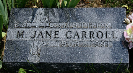 GLOEKLER CARROLL, MARY JANE - Taylor County, Iowa | MARY JANE GLOEKLER CARROLL 