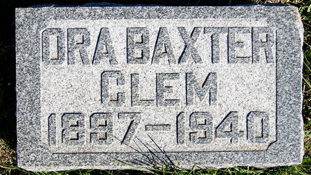 CLEM, ORA MARY - Taylor County, Iowa | ORA MARY CLEM 