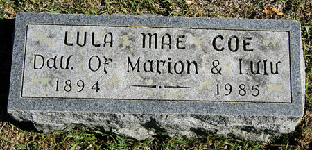 COE, LULA MAE - Taylor County, Iowa | LULA MAE COE 