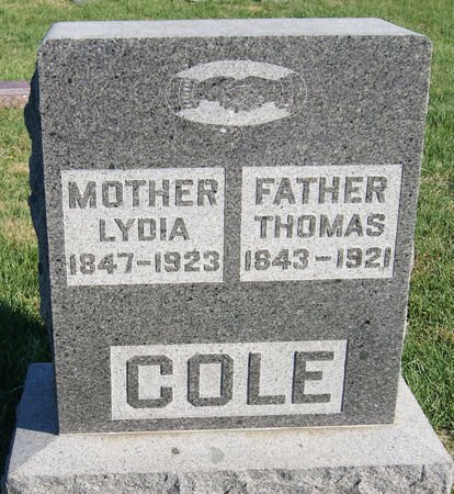 COLE, LYDIA - Taylor County, Iowa | LYDIA COLE 