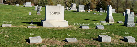COOPER, WILLIAM H., FAMILY PLOT OF - Taylor County, Iowa | WILLIAM H., FAMILY PLOT OF COOPER 