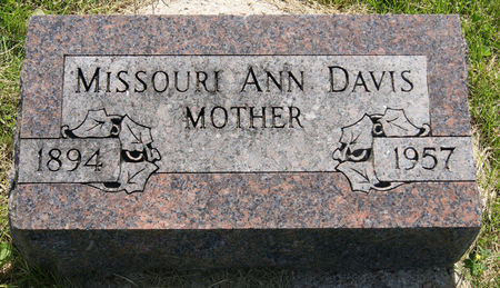 DAVIS, MISSOURI ANN - Taylor County, Iowa | MISSOURI ANN DAVIS 