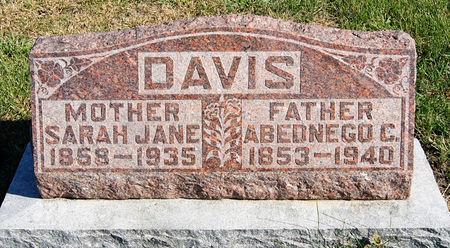 DAVIS, SARAH JANE - Taylor County, Iowa | SARAH JANE DAVIS 