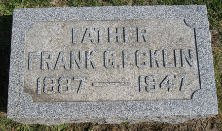 ECKLIN, FRANK GILPON - Taylor County, Iowa | FRANK GILPON ECKLIN 