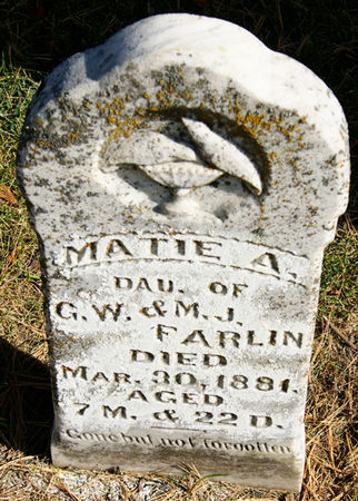FARLIN, MATTIE (MATIE) A. - Taylor County, Iowa | MATTIE (MATIE) A. FARLIN 
