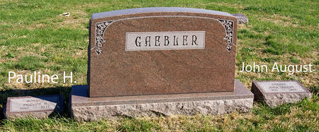 GAEBLER, JOHN AUGUST, FAMILY PLOT - Taylor County, Iowa | JOHN AUGUST, FAMILY PLOT GAEBLER 