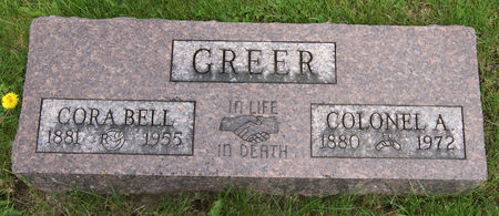 GREER, CORA BELL - Taylor County, Iowa | CORA BELL GREER 