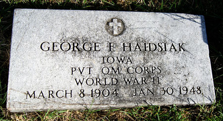 HAIDSIAK, GEORGE FRANKLIN - Taylor County, Iowa | GEORGE FRANKLIN HAIDSIAK 