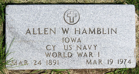 HAMBLIN, ALLEN WOLCOTT - Taylor County, Iowa | ALLEN WOLCOTT HAMBLIN 