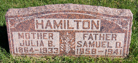 BIBLE HAMILTON, JULIA CHRISTINA - Taylor County, Iowa | JULIA CHRISTINA BIBLE HAMILTON 