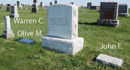 HANNA, JOHN FREMONT, FAMILY PLOT - Taylor County, Iowa | JOHN FREMONT, FAMILY PLOT HANNA 