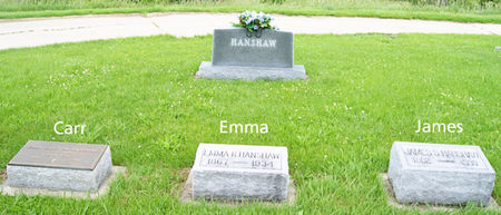 HANSHAW, JAMES SMITH, FAMILY PLOT OF - Taylor County, Iowa | JAMES SMITH, FAMILY PLOT OF HANSHAW 