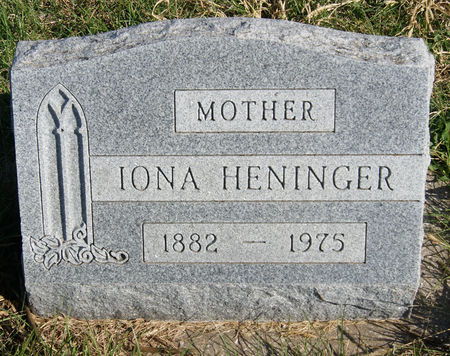 HENINGER, JESSIE IONA - Taylor County, Iowa | JESSIE IONA HENINGER 