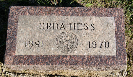 BURGE HESS, ORDA ELLEN - Taylor County, Iowa | ORDA ELLEN BURGE HESS 