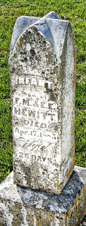 HEWITT, FRANCIS M., INFANT SON OF - Taylor County, Iowa | FRANCIS M., INFANT SON OF HEWITT 