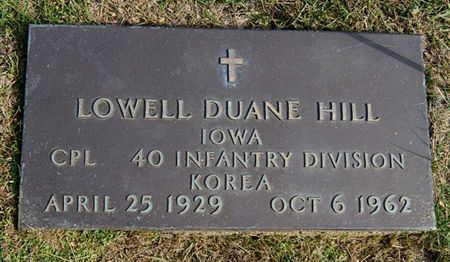 HILL, LOWELL DUANE - Taylor County, Iowa | LOWELL DUANE HILL 