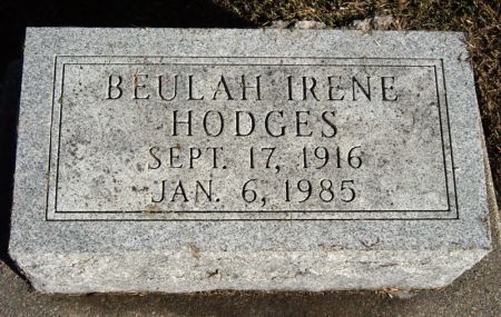 AKES HODGES, BEULAH IRENE - Taylor County, Iowa | BEULAH IRENE AKES HODGES 