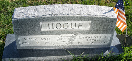 HAMBLIN HOGUE, MARY ANN - Taylor County, Iowa | MARY ANN HAMBLIN HOGUE 