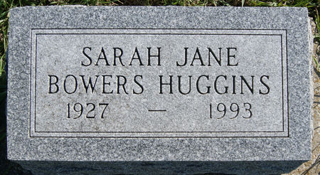 BOWERS HUGGINS, SARAH JANE 