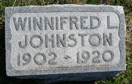 JOHNSTON, WINNIFRED LILLA - Taylor County, Iowa | WINNIFRED LILLA JOHNSTON 