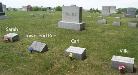 JONES, TOWNSEND ROE, FAMILY PLOT OF - Taylor County, Iowa | TOWNSEND ROE, FAMILY PLOT OF JONES 