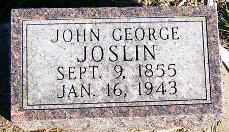 JOSLYN, JOHN GEORGE - Taylor County, Iowa | JOHN GEORGE JOSLYN 