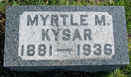 BARGER KYSAR, MYRTLE MAY - Taylor County, Iowa | MYRTLE MAY BARGER KYSAR 