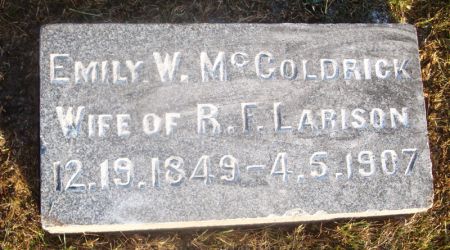 MCGOLDRICK LARISON, EMILY W. - Taylor County, Iowa | EMILY W. MCGOLDRICK LARISON 