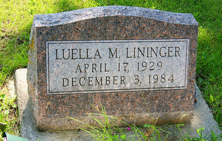 LININGER, LUELLA MILDRED - Taylor County, Iowa | LUELLA MILDRED LININGER 