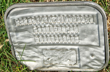 LOCK, JOHN EDWARD, INFANT DAUGHTER OF - Taylor County, Iowa | JOHN EDWARD, INFANT DAUGHTER OF LOCK 