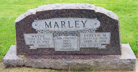KING MARLEY, EVELYN MALINDA - Taylor County, Iowa | EVELYN MALINDA KING MARLEY 