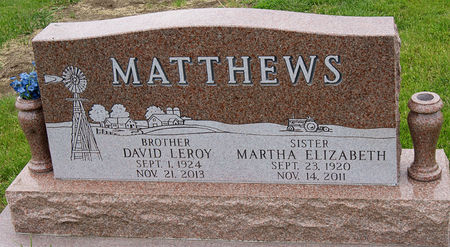 MATTHEWS, MARTHA ELIZABETH - Taylor County, Iowa | MARTHA ELIZABETH MATTHEWS 