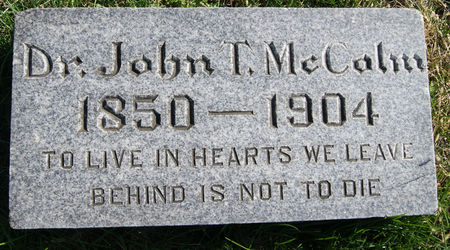 MCCOLM, JOHN THOMAS - Taylor County, Iowa | JOHN THOMAS MCCOLM 