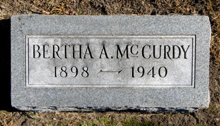 THOMAS MCCURDY, BERTHA ANN - Taylor County, Iowa | BERTHA ANN THOMAS MCCURDY 