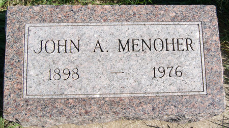 MENOHER, JOHN ALGEO - Taylor County, Iowa | JOHN ALGEO MENOHER 
