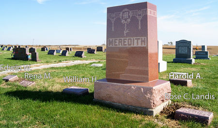 MEREDITH, EDWIN WALLACE, FAMILY PLOT - Taylor County, Iowa | EDWIN WALLACE, FAMILY PLOT MEREDITH 