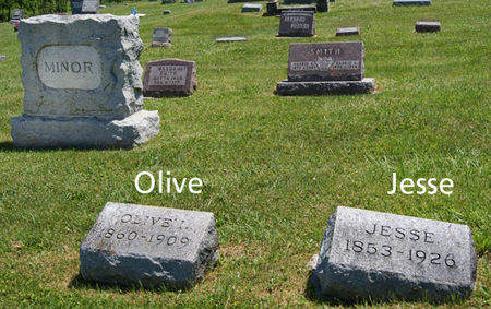 MINOR, JESSE, FAMILY PLOT OF - Taylor County, Iowa | JESSE, FAMILY PLOT OF MINOR 