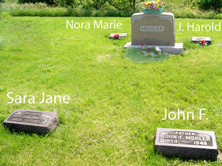 MOHLER, JOHN FRANKLIN, FAMILY PLOT OF - Taylor County, Iowa | JOHN FRANKLIN, FAMILY PLOT OF MOHLER 