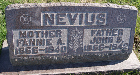 NEVIUS, FANNIE A. - Taylor County, Iowa | FANNIE A. NEVIUS 