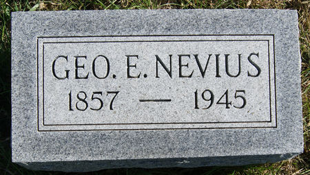 NEVIUS, GEORGE EDWARD - Taylor County, Iowa | GEORGE EDWARD NEVIUS 