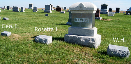 NEVIUS, WILLIAM HELMS, FAMILY PLOT - Taylor County, Iowa | WILLIAM HELMS, FAMILY PLOT NEVIUS 