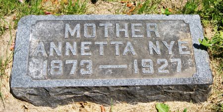 SCOTT NYE, ANNETTA - Taylor County, Iowa | ANNETTA SCOTT NYE 