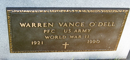 O'DELL, WARREN VANCE - Taylor County, Iowa | WARREN VANCE O'DELL 