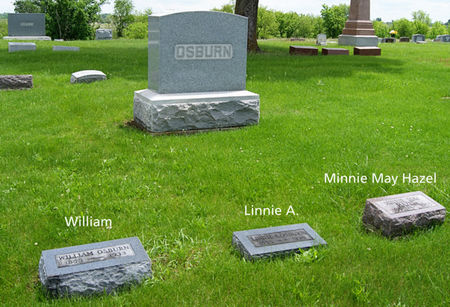 OSBURN, WILLIAM, FAMILY PLOT OF - Taylor County, Iowa | WILLIAM, FAMILY PLOT OF OSBURN 