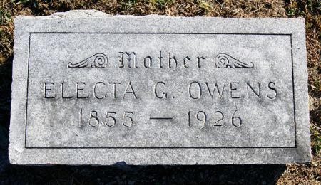 GOLDING OWENS, ELECTA - Taylor County, Iowa | ELECTA GOLDING OWENS 