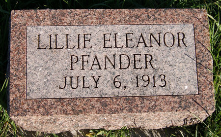 PFANDER, LILLIE ELEANOR - Taylor County, Iowa | LILLIE ELEANOR PFANDER 