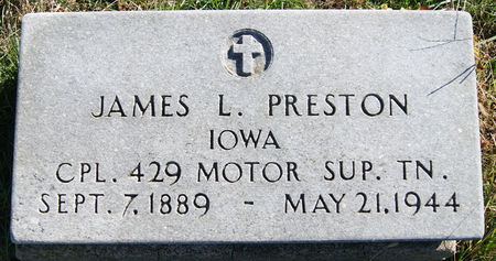 PRESTON, JAMES LESLIE - Taylor County, Iowa | JAMES LESLIE PRESTON 
