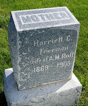 FREEMAN RAFF, HARRIETT CATHERINE NEVADA - Taylor County, Iowa | HARRIETT CATHERINE NEVADA FREEMAN RAFF 